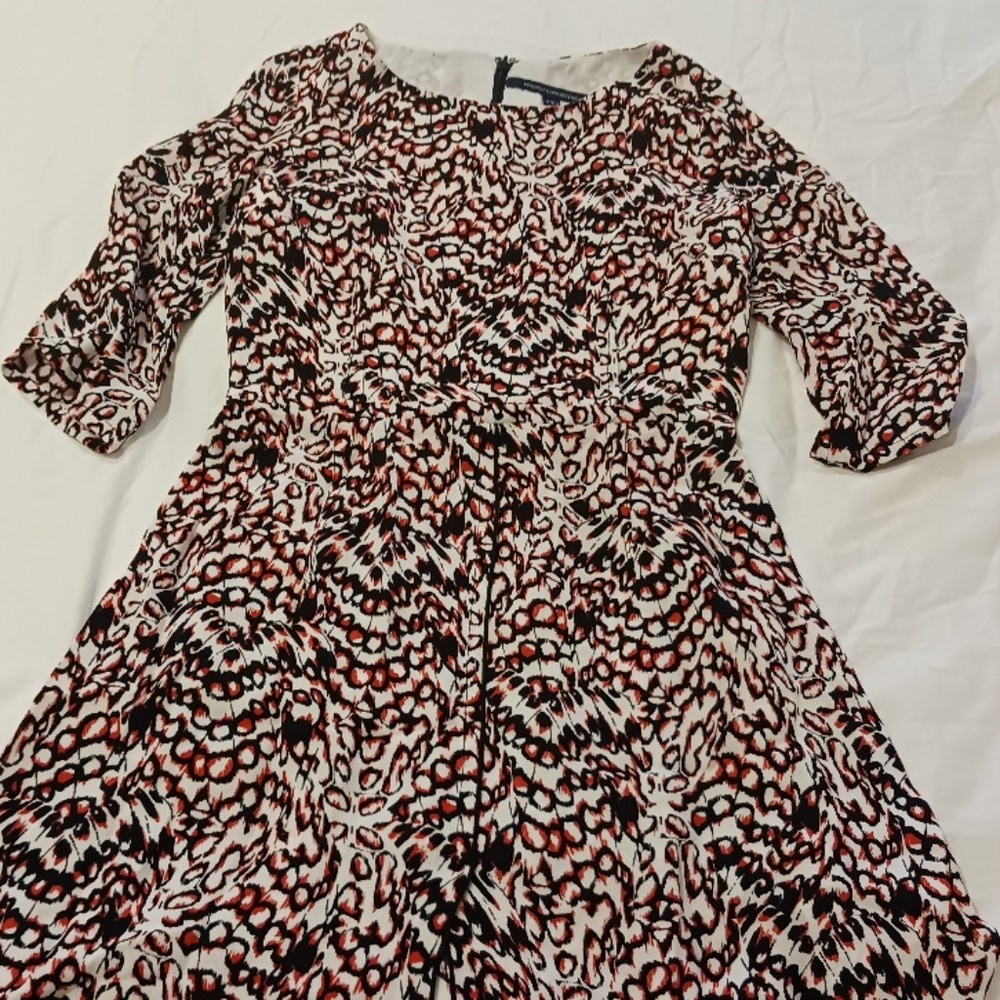 FRENCH CONNECTION FIT & FLARE DRESS UK 8 / US 4